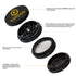 Gordon 4 Lay Aluminum Alloy Herb Grinder, Black 60 mm Smoker Grinder, Easy Clean Herb Grinders